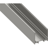 Светодиодный профиль для скрытого монтажа алюминиевый, анодированный LS-3532