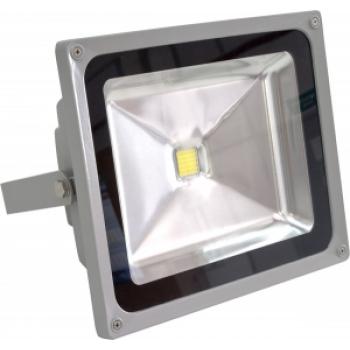 Прожектор квадратный, 1LED/50W-белый 6400K 230V серый (IP65) 285*235*180мм, LL-133