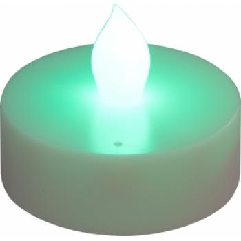 Светильник переносной свеча на батарейках, 2LED зеленый, FL075