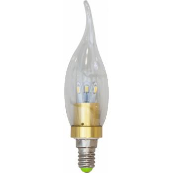 Лампа светодиодная, 6LED(3.5W) 230V E27 4000K золото, LB-71