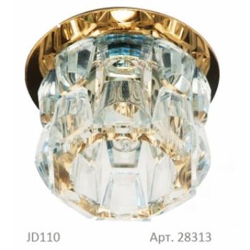 Светильник потолочный, JCD9 35W G9 прозрачный,золото, JD110
