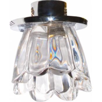 Светильник потолочный, JCD G9 с прозрачным стеклом, хром, с лампой, DL226-C