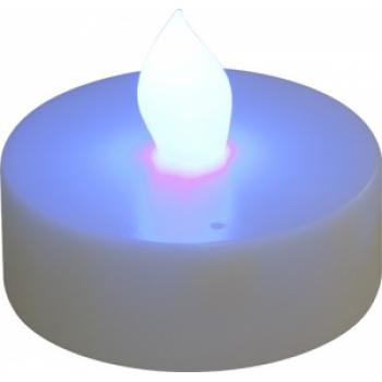 Светильник переносной свеча , на батарейках ААА, 2LED голубой, FL075