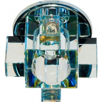 Светильник потолочный, JCD G9 с желтым стеклом, хром, с лампой, C1037Y