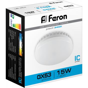 Лампа светодиодная Feron LB-453 GX53 15W 6400K