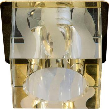 Светильник потолочный, JCD9 35W G9 с прозрачным-матовым стеклом, хром DL-173