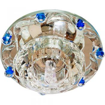 Светильник потолочный JCD9 Max35W G9 прозрачный-голубой, прозрачный, 1580