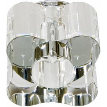 Светильник потолочный, JC G4 с прозрачным стеклом, хром, C1061