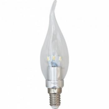Лампа светодиодная, 6LED(3.5W) 230V E14 6400K хром, LB-71