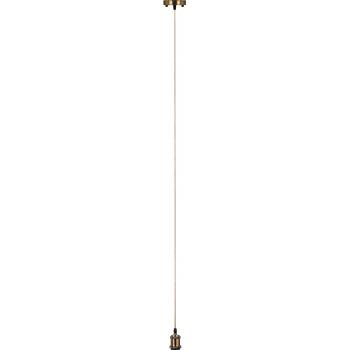 Патрон для ламп Feron LH128 со шнуром 1м 230V E27 черное золото