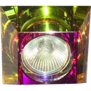 Светильник потолочный, MR16 G5.3 с многоцветным стеклом, хром, C2019SQ