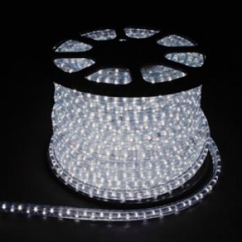 Дюралайт (световая нить) со светодиодами, 5W 50м 230V 144LED/м 11х30мм, белый 3000K, LED-F5W