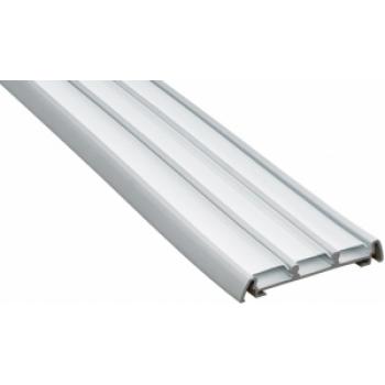 Алюминиевый профиль для светодиодной ленты 3-х полосный накладной , серебро, CAB273