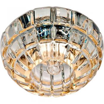 Светильник потолочный, JCD9 35W G9 с прозрачным стеклом, золото, JD87