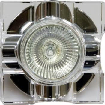 Светильник потолочный, MR16 G5.3 с прозрачным стеклом, хром, C2023A