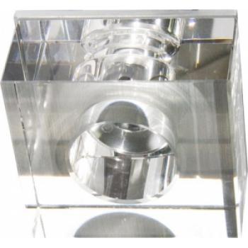 Светильник потолочный, JC G4 с прозрачным стеклом, хром, c лампой, JD171
