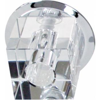 Светильник потолочный, JC G4 с прозрачным стеклом, хром, с лампой, JD57S