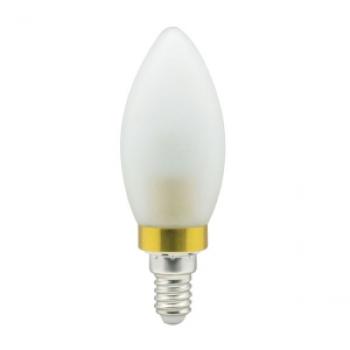 Лампа светодиодная, 6LED(3.5W) 230V E14 2700K матовая золото, LB-70