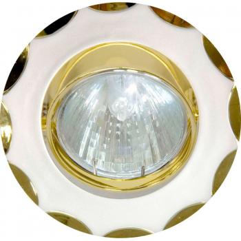 Светильник потолочный, MR16 G5.3 жемчужное серебро-золото, 703