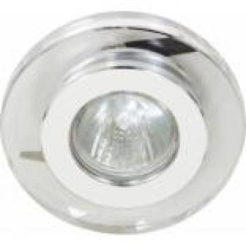 Светильник потолочный, JCDR G5.3 с прозрачным стеклом, хром, c лампой, DL4162