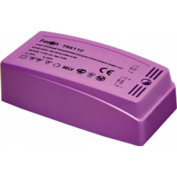 Трансформатор электронный понижающий, 230V/12V 150W пластик розовый, TRA110
