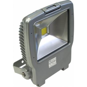 Прожектор квадратный, 1LED/30W-белый 230V серебрянный (IP54), LL-162