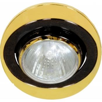 Светильник потолочный, MR16 G5.3 черный-золото, 108Т-MR16