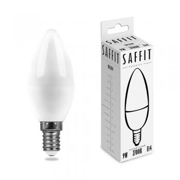 Лампа светодиодная SAFFIT SBC3709 Свеча E14 9W 2700K