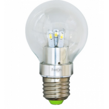 Лампа светодиодная, 10LED(5W) 230V E27 6400K, LB-42, шар A60