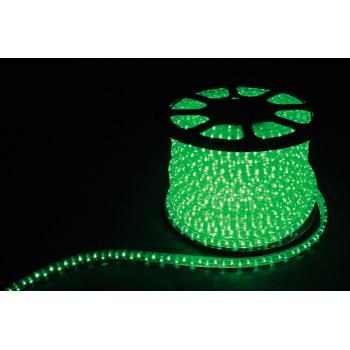 Дюралайт (световая нить) со светодиодами, 2W 100м 230V 36LED/м 13мм, зеленый, LED-R2W