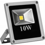 Прожектор квадратный, 1LED/10W-белый 230V 4000K серый (IP66) 135*120*45 мм, LL-271