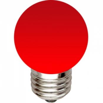 Лампа светодиодная, 5LED(1W) 230V E27 красный, LB-37