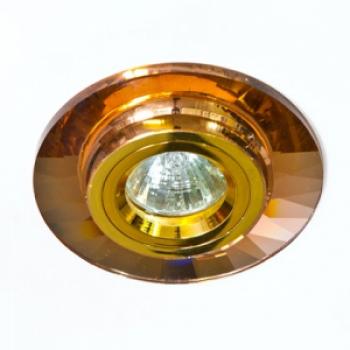 Светильник потолочный, MR11 G4 коричневый, золото, 8130-2