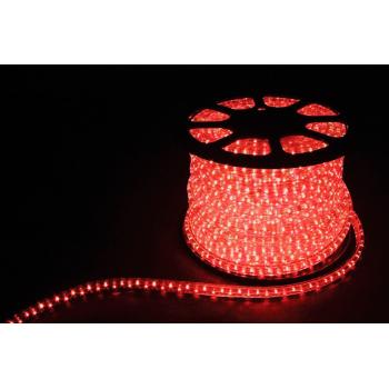 Подсветка LED (световая нить) со светодиодами, 3W 50м 230V 72LED/м 11х17мм, красный, LED-F3W