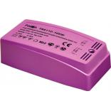 Трансформатор электронный понижающий, 230V/12V 250W пластик розовый, TRA110