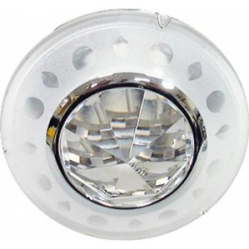 Светильник потолочный, MR16 G5.3 с прозрачным стеклом, хром, c лампой, DL4164