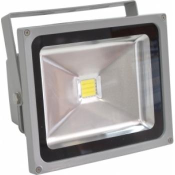 Прожектор квадратный, 1LED/30W-белый 6500K 230V серый (IP65) 285*235*180мм, LL-132