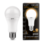 Лампа светодиодная Gauss LED общего назначения 12W 2700K (теплый свет)