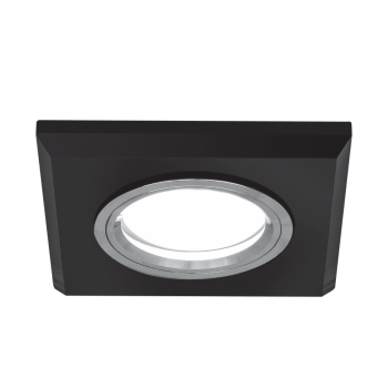 Светильник Gauss Mirror RR010 Квадрат. Кристал черный/Хром, Gu5.3 1/50