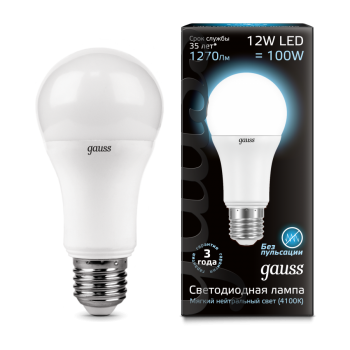 Лампа светодиодная Gauss LED общего назначения 12W 4100K (нейтральный свет)